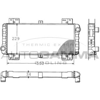 Radiateur, refroidissement du moteur AUTOGAMMA OEM 89FB8005DA