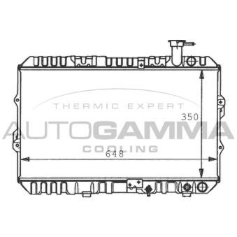 Radiateur, refroidissement du moteur AUTOGAMMA OEM 19010pe1014