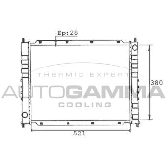 Radiateur, refroidissement du moteur AUTOGAMMA OEM PCC001090