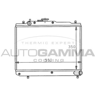 Radiateur, refroidissement du moteur AUTOGAMMA 100474