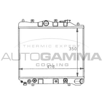 Radiateur, refroidissement du moteur AUTOGAMMA OEM B56615200