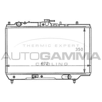 Radiateur, refroidissement du moteur AUTOGAMMA [100488]