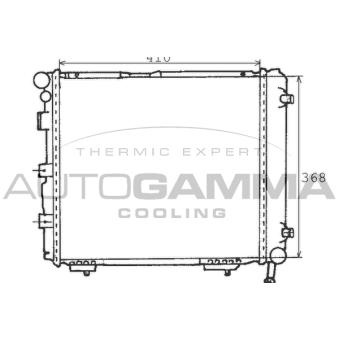 Radiateur, refroidissement du moteur AUTOGAMMA 100519