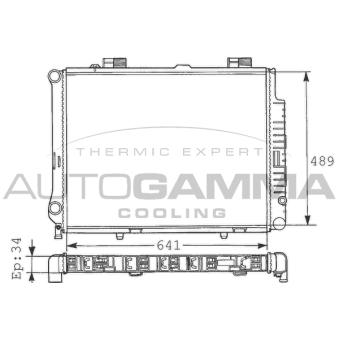 Radiateur, refroidissement du moteur AUTOGAMMA 100554