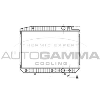 Radiateur, refroidissement du moteur AUTOGAMMA [100561]