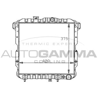 Radiateur, refroidissement du moteur AUTOGAMMA 100575