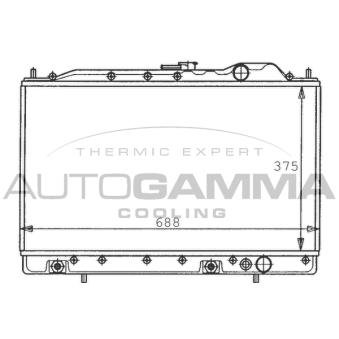 Radiateur, refroidissement du moteur AUTOGAMMA OEM MB356527