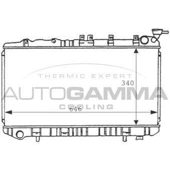 Radiateur, refroidissement du moteur AUTOGAMMA OEM 2141081N00 Radiateur, refroidissement du moteur AUTOGAMMA OEM 2141081N00