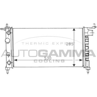 Radiateur, refroidissement du moteur AUTOGAMMA OEM 1300150