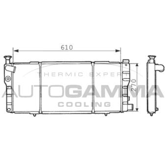 Radiateur, refroidissement du moteur AUTOGAMMA OEM 133035 Radiateur, refroidissement du moteur AUTOGAMMA OEM 133035