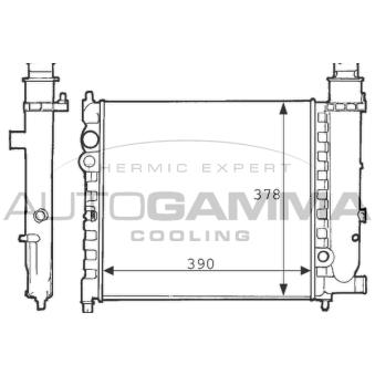 Radiateur, refroidissement du moteur AUTOGAMMA OEM 1331RG