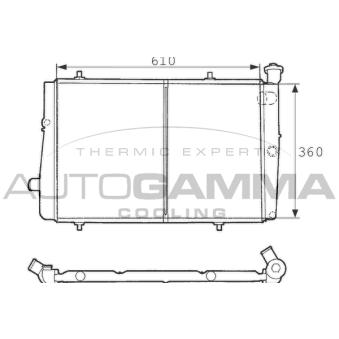Radiateur, refroidissement du moteur AUTOGAMMA OEM 1331QV