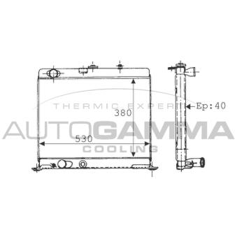 Radiateur, refroidissement du moteur AUTOGAMMA OEM 130020 Radiateur, refroidissement du moteur AUTOGAMMA OEM 130020