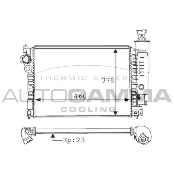 Radiateur, refroidissement du moteur AUTOGAMMA [100770]
