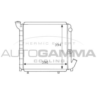 Radiateur, refroidissement du moteur AUTOGAMMA OEM 7701032542