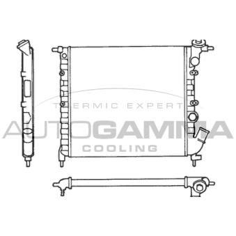 Radiateur, refroidissement du moteur AUTOGAMMA 100848
