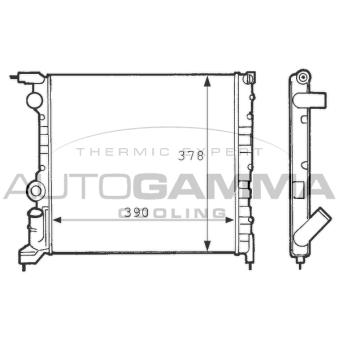Radiateur, refroidissement du moteur AUTOGAMMA 100850