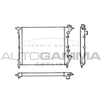 Radiateur, refroidissement du moteur AUTOGAMMA [100851]