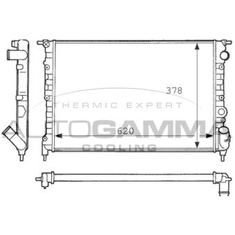 Radiateur, refroidissement du moteur AUTOGAMMA 100870