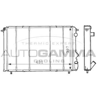 Radiateur, refroidissement du moteur AUTOGAMMA [100887]