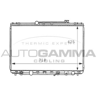 Radiateur, refroidissement du moteur AUTOGAMMA OEM 1640074750