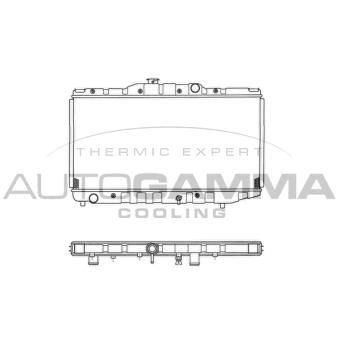 Radiateur, refroidissement du moteur AUTOGAMMA 101008