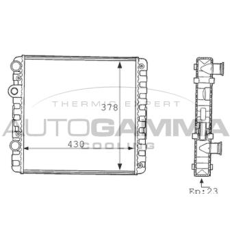 Radiateur, refroidissement du moteur AUTOGAMMA OEM 6N0121201