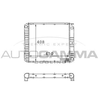 Radiateur, refroidissement du moteur AUTOGAMMA OEM 1346994