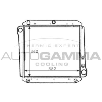 Radiateur, refroidissement du moteur AUTOGAMMA 101101