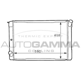 Radiateur, refroidissement du moteur AUTOGAMMA [101112]