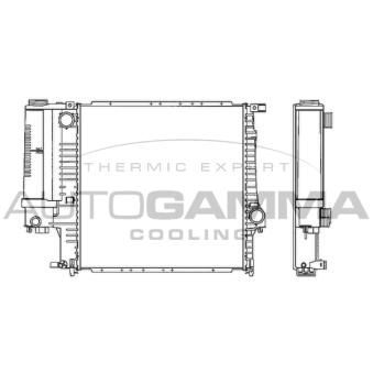 Radiateur, refroidissement du moteur AUTOGAMMA 101120