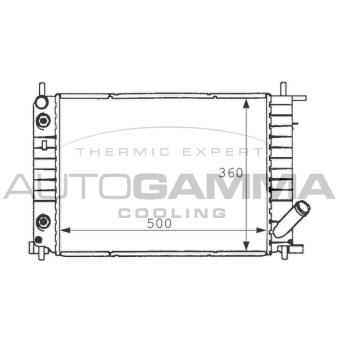 Radiateur, refroidissement du moteur AUTOGAMMA 101196