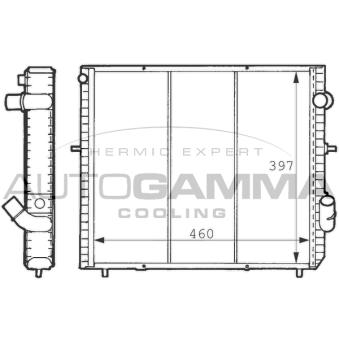 Radiateur, refroidissement du moteur AUTOGAMMA OEM 7700804240
