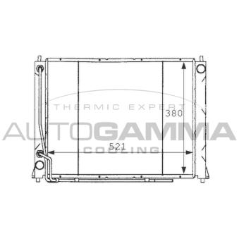 Radiateur, refroidissement du moteur AUTOGAMMA OEM PCC10040