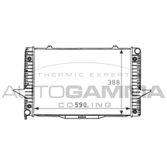 Radiateur, refroidissement du moteur AUTOGAMMA 101280