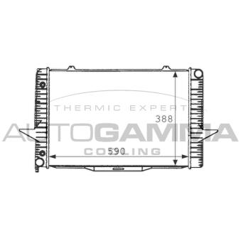 Radiateur, refroidissement du moteur AUTOGAMMA 101282