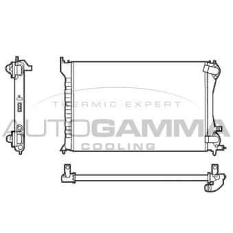 Radiateur, refroidissement du moteur AUTOGAMMA [101303]