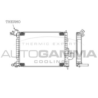 Radiateur, refroidissement du moteur AUTOGAMMA OEM 1300218