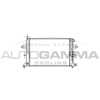 Radiateur, refroidissement du moteur AUTOGAMMA OEM 09119481