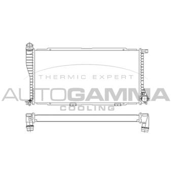 Radiateur, refroidissement du moteur AUTOGAMMA 101392