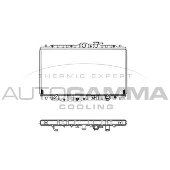 Radiateur, refroidissement du moteur AUTOGAMMA 101440