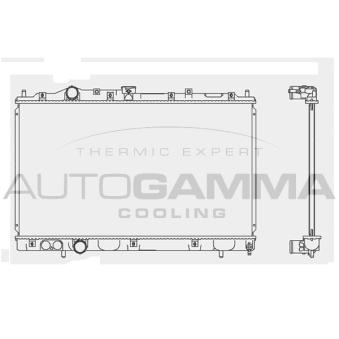 Radiateur, refroidissement du moteur AUTOGAMMA OEM mr204591
