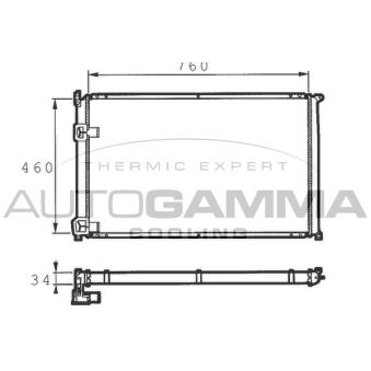Radiateur, refroidissement du moteur AUTOGAMMA OEM 4501136