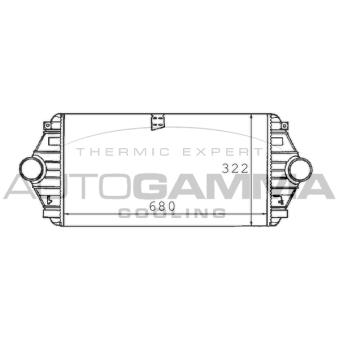 Intercooler, échangeur AUTOGAMMA 101491