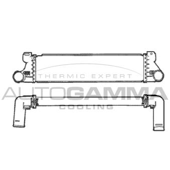 Intercooler, échangeur AUTOGAMMA [101504]