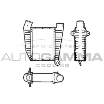 Intercooler, échangeur AUTOGAMMA [101510]