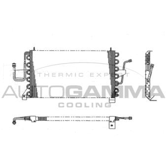 Condenseur, climatisation AUTOGAMMA 101600