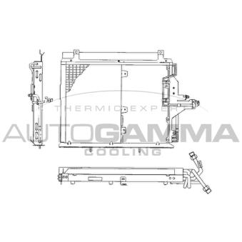 Condenseur, climatisation AUTOGAMMA 101696