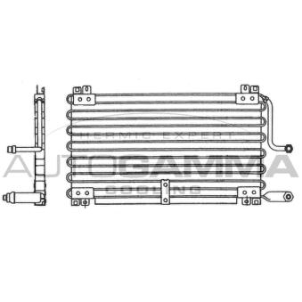 Condenseur, climatisation AUTOGAMMA [101794]