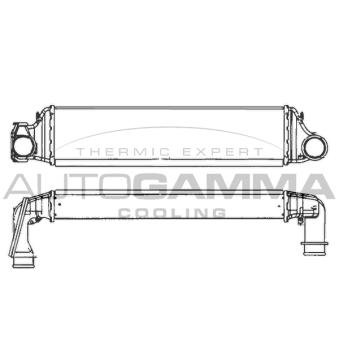 Intercooler, échangeur AUTOGAMMA OEM 17512246795